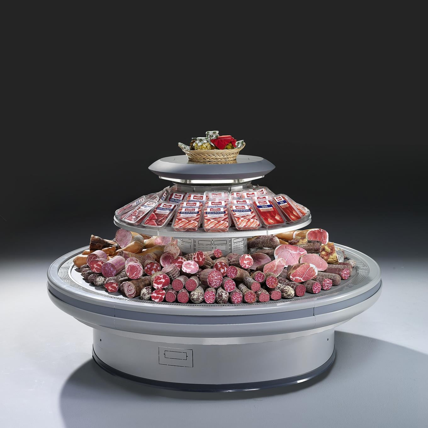Ginevra 2 Open Semi-Vertical Display Case, Remote