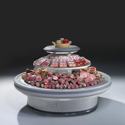 Ginevra 2 Open Semi-Vertical Display Case, Remote