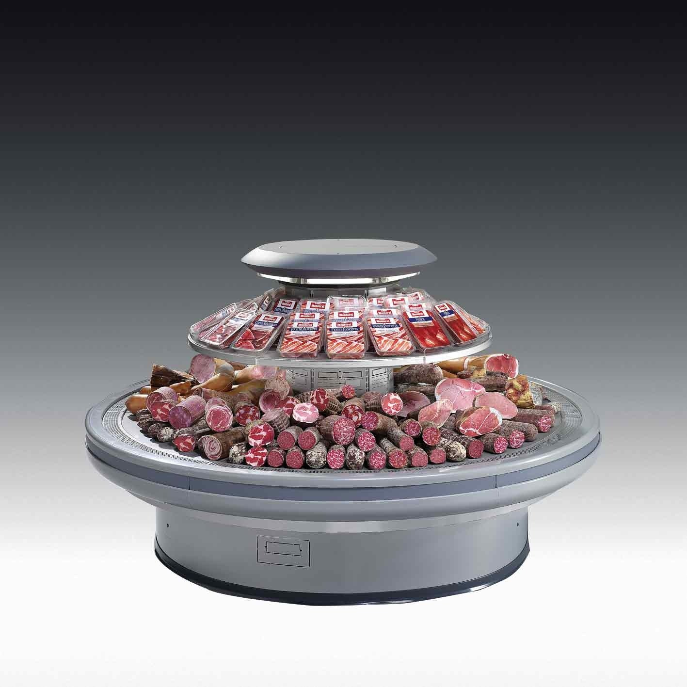Ginevra 2 Open Semi-Vertical Display Case, Remote