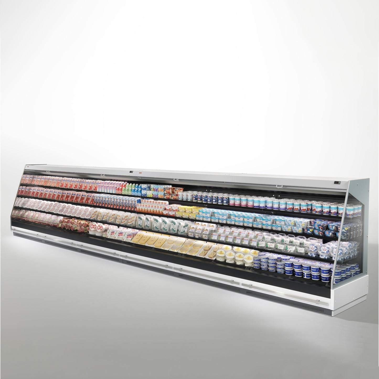 Open Semi-Vertical Display Case, 0/+4°C, Remote