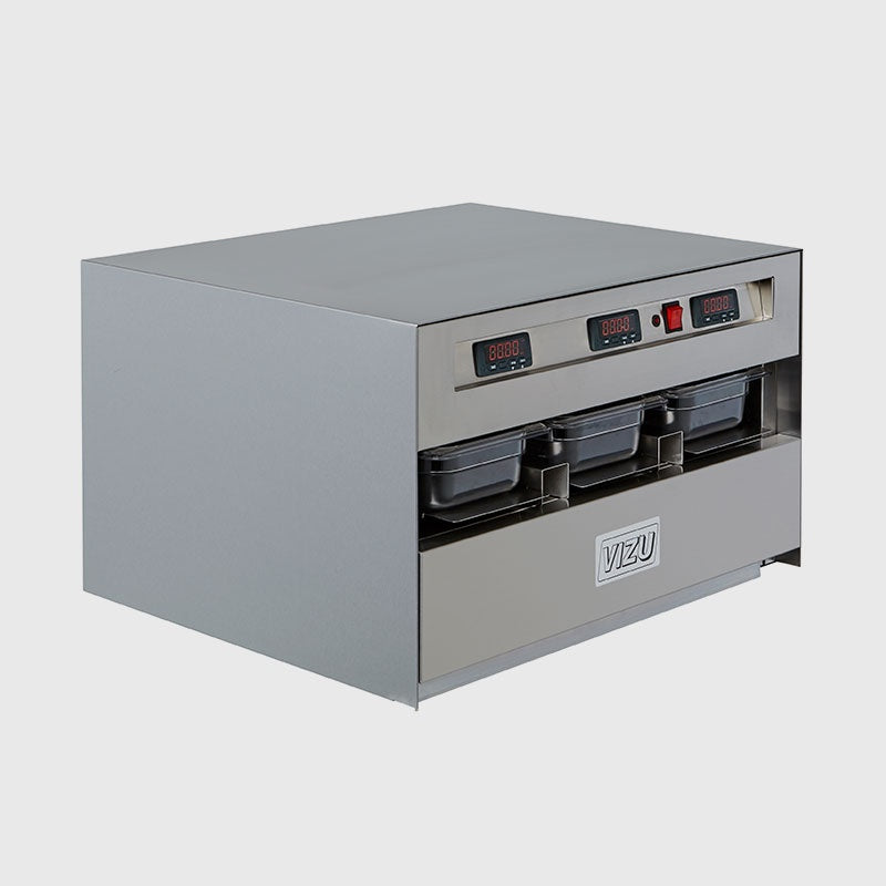 Gastro Food Warmer, 3× 1/3 GN, 1.0 kW