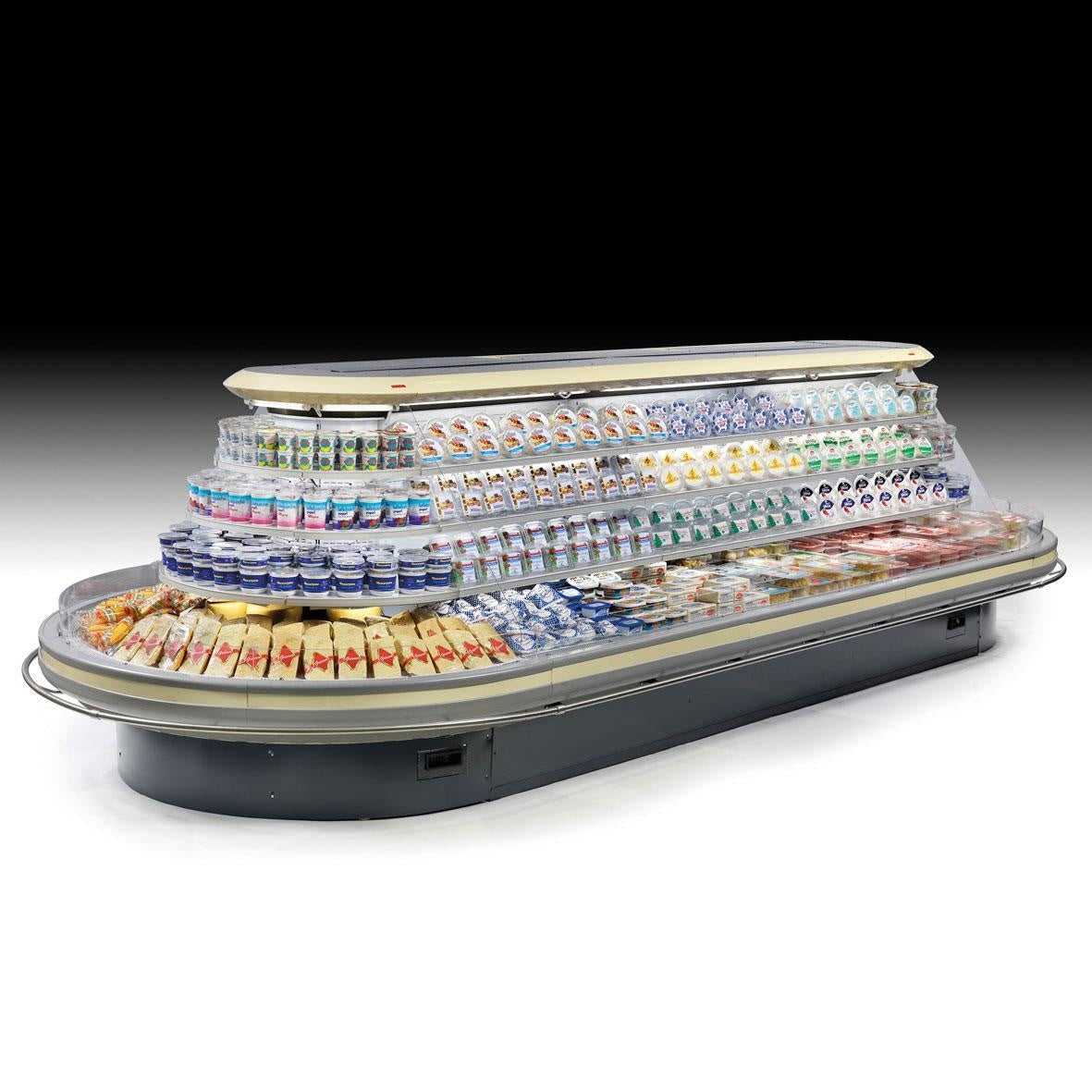 Lucerna 2 Open Semi-Vertical Display Case, +2/+4°C