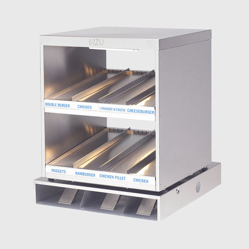 Heated 2-Tier Food Chute, 1.4 kW, 660×660×730 mm