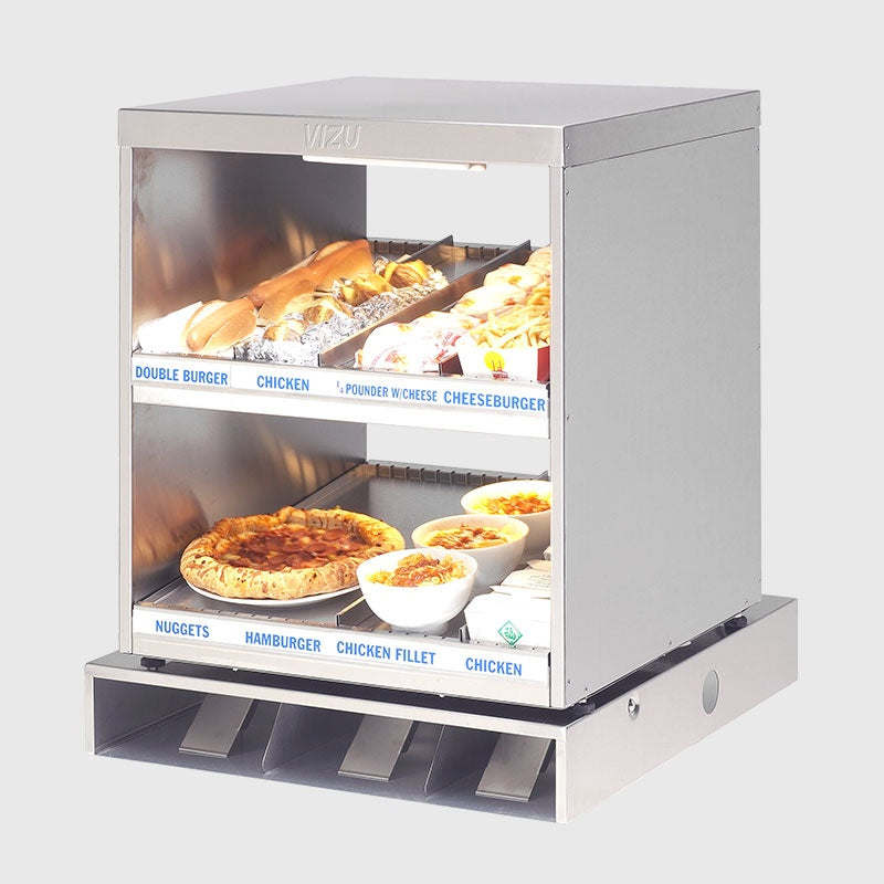 Heated 2-Tier Food Chute, 1.4 kW, 660×660×730 mm