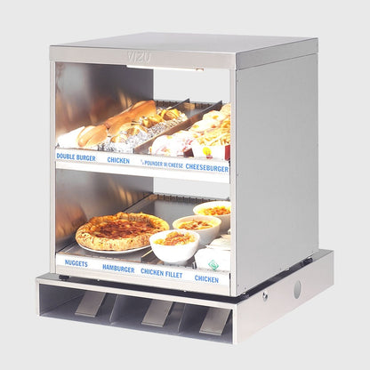 Heated 2-Tier Food Chute, 1.4 kW, 660×660×730 mm