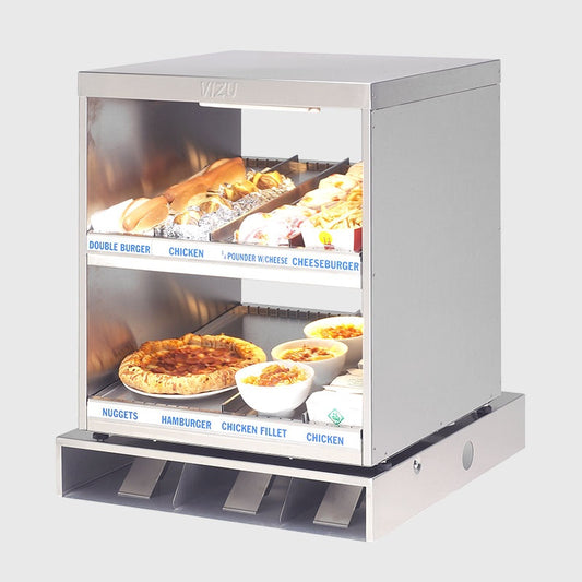Heated 2-Tier Food Chute, 1.4 kW, 660×660×730 mm