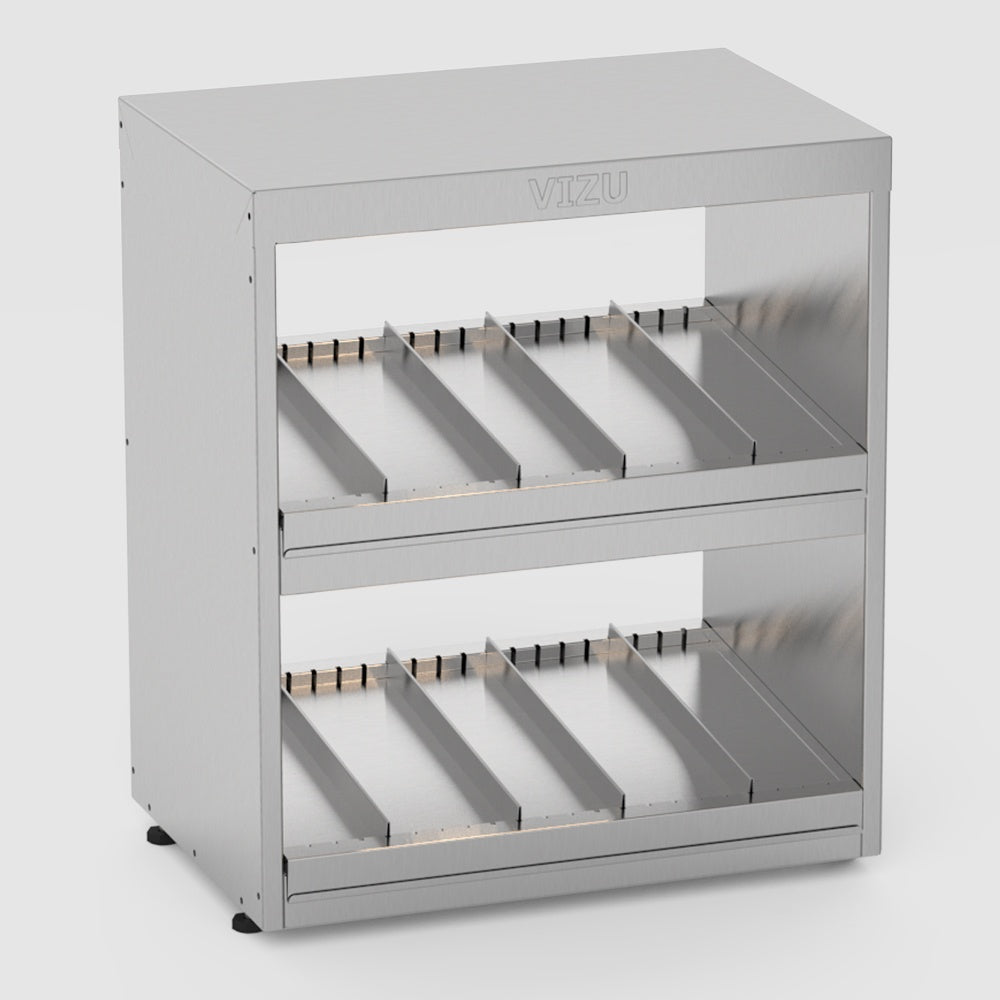 Heated 2-Tier Food Chute, 0.8 kW, 611×415×700 mm