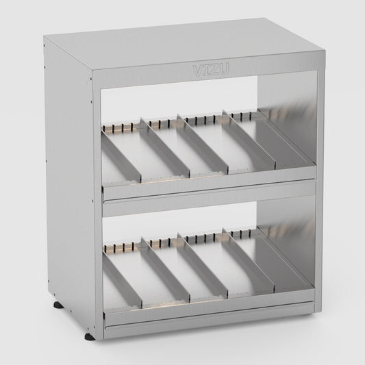 Heated 2-Tier Food Chute, 0.8 kW, 611×415×700 mm