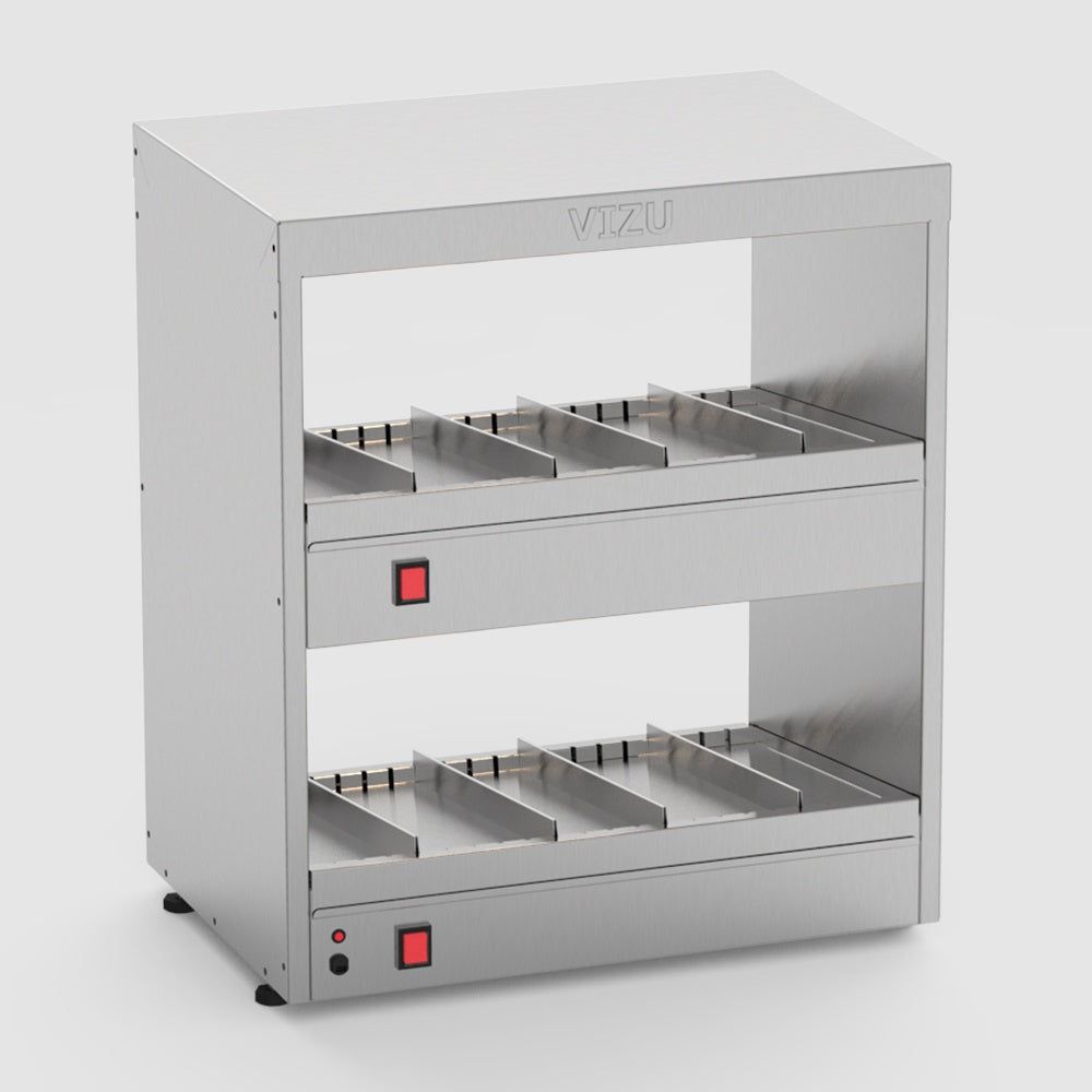 Heated 2-Tier Food Chute, 0.8 kW, 611×415×700 mm