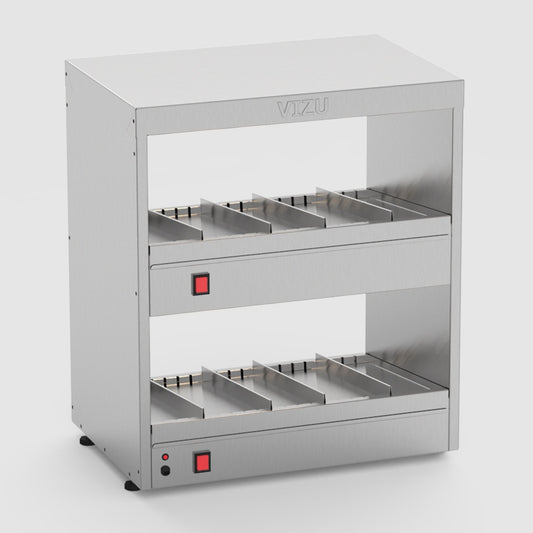 Heated 2-Tier Food Chute, 0.8 kW, 611×415×700 mm