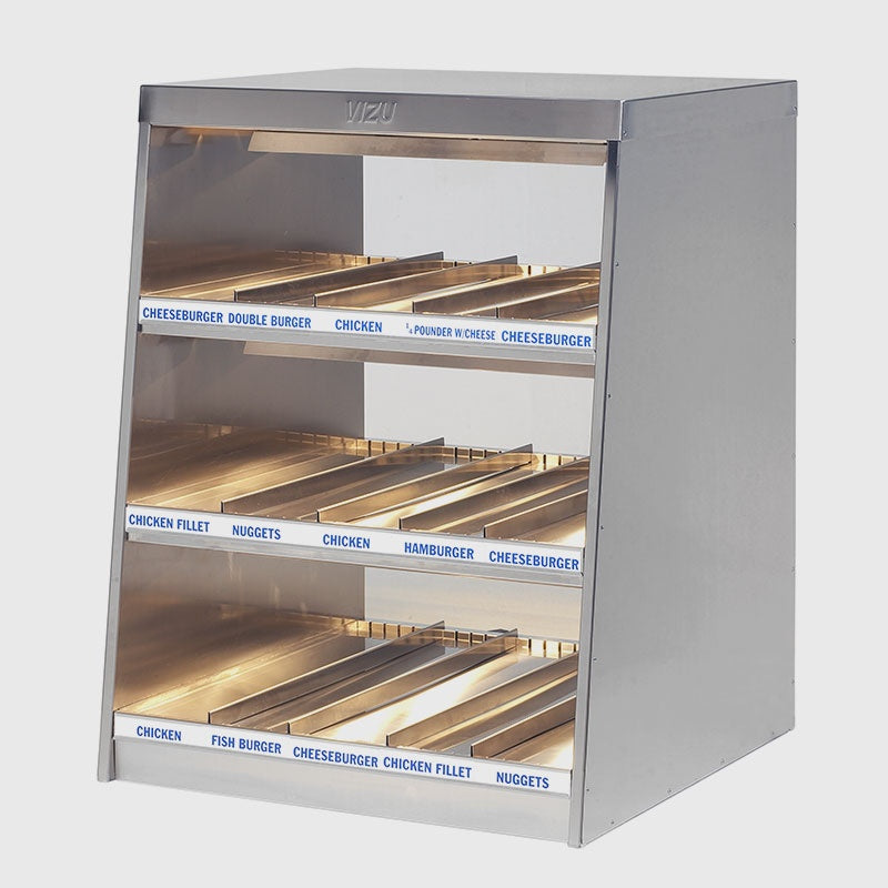 Heated Food Chute, 3-Tier, 5 Lanes, 2.4 kW