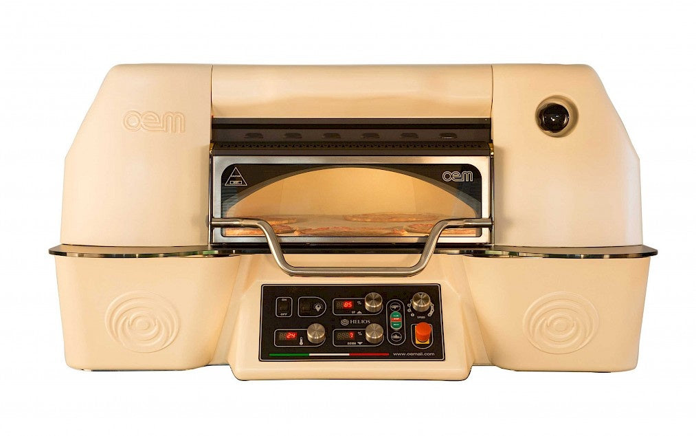Electric Rotary Pizza Oven, 7 Pizzas, 530°C, 16.7 kW
