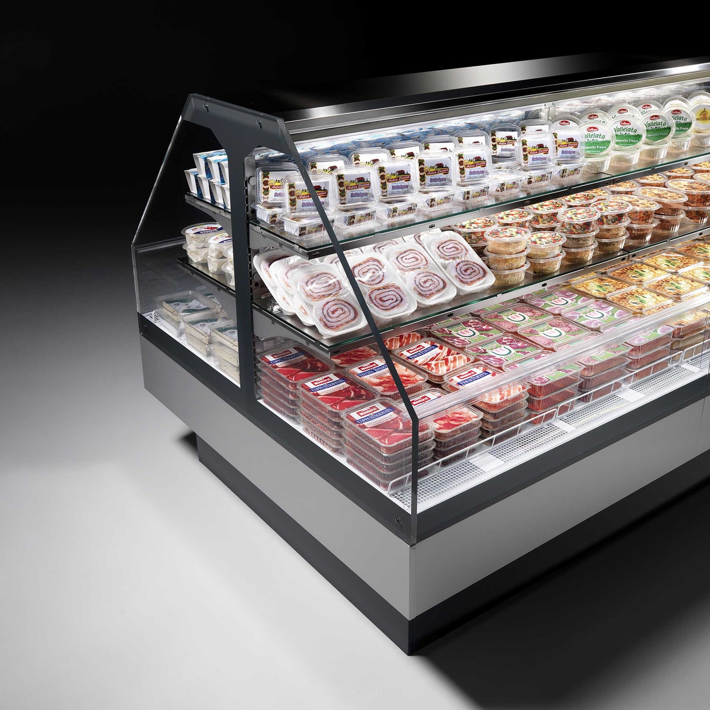 Open Refrigerated Island, Double Basin, 0/+4°C