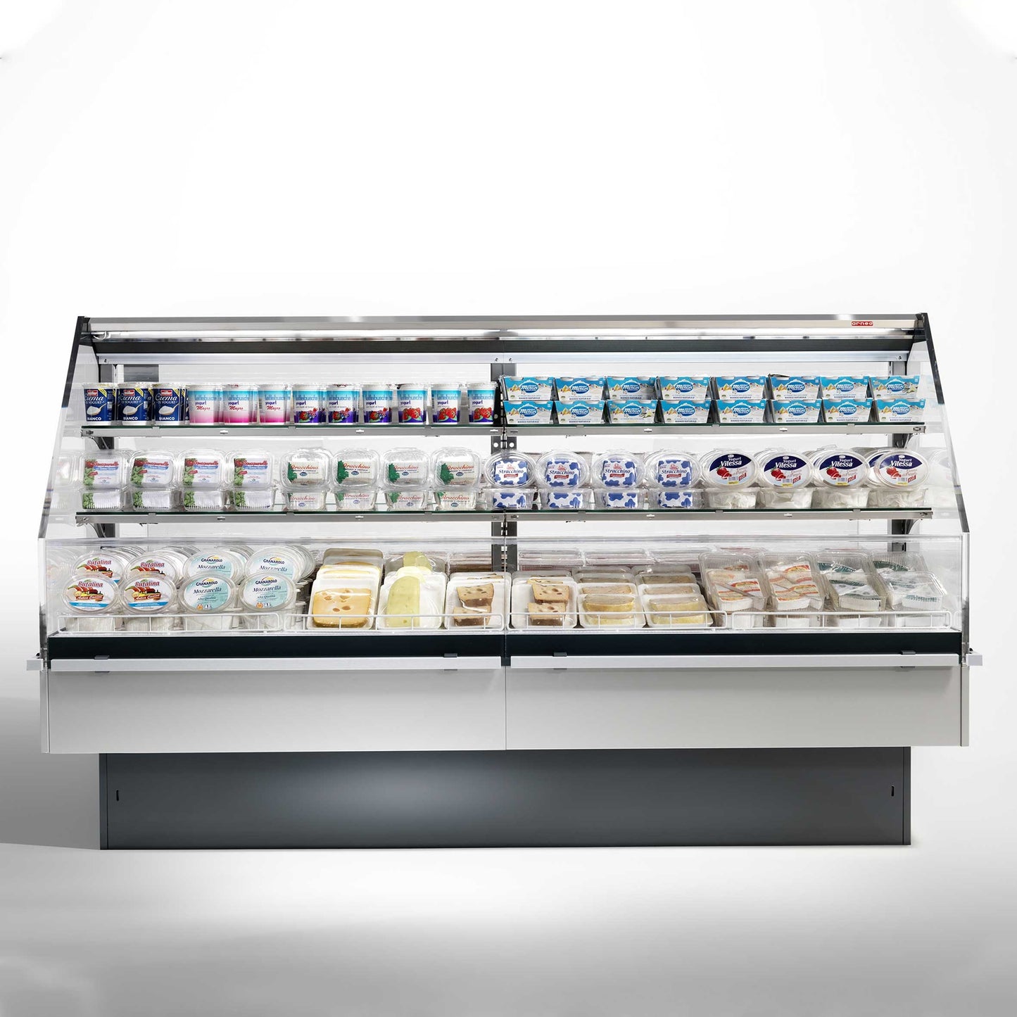 Open Refrigerated Island, Double Basin, 0/+4°C