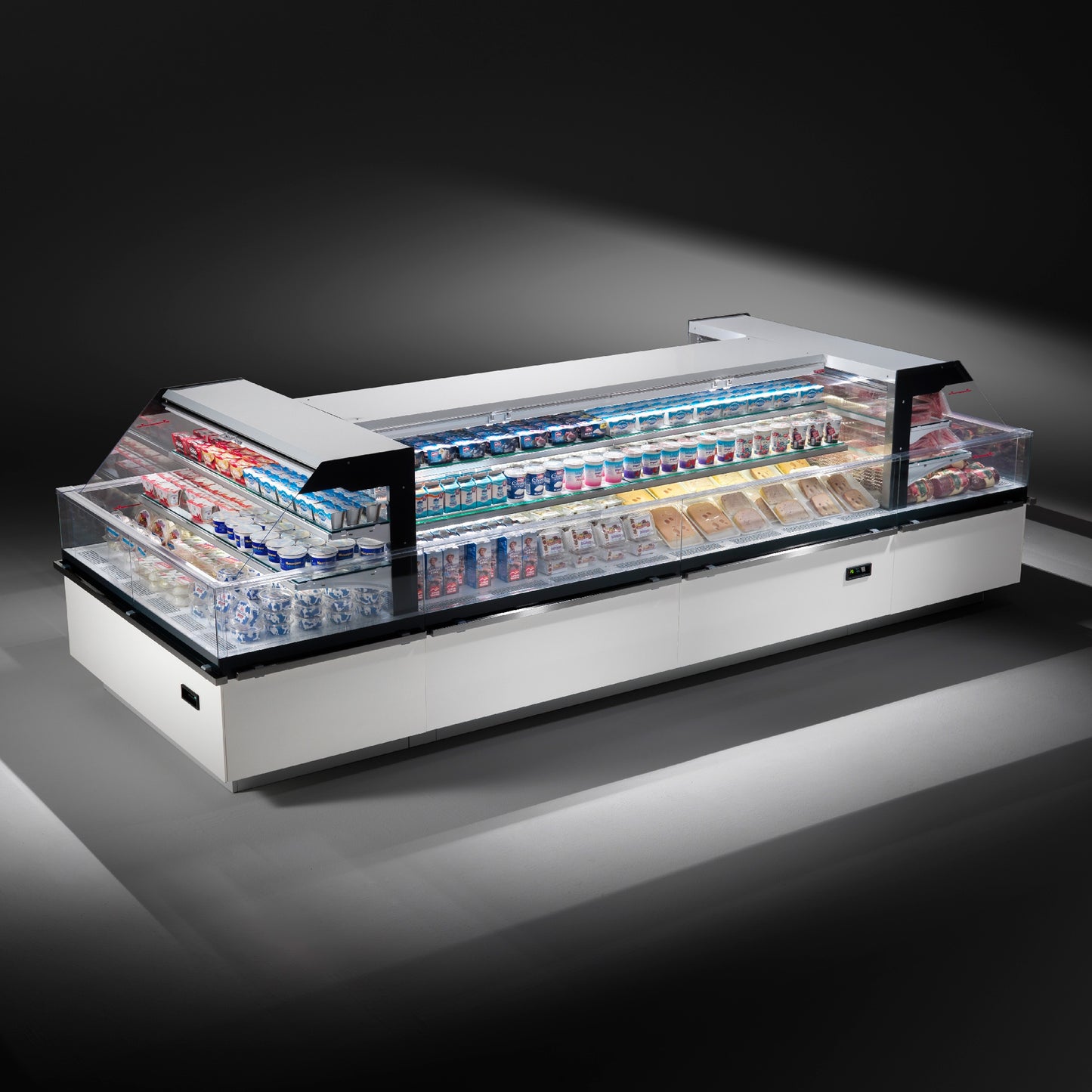 Open Refrigerated Island, Double Basin, 0/+4°C