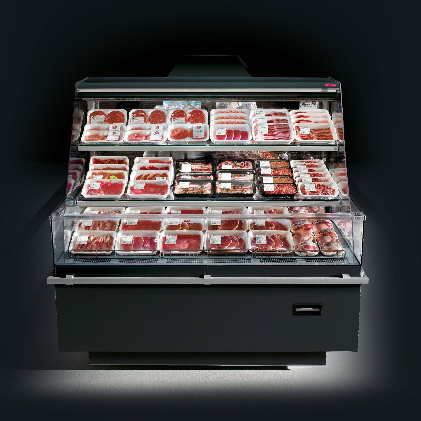 Open Refrigerated Island, Double Basin, 0/+4°C