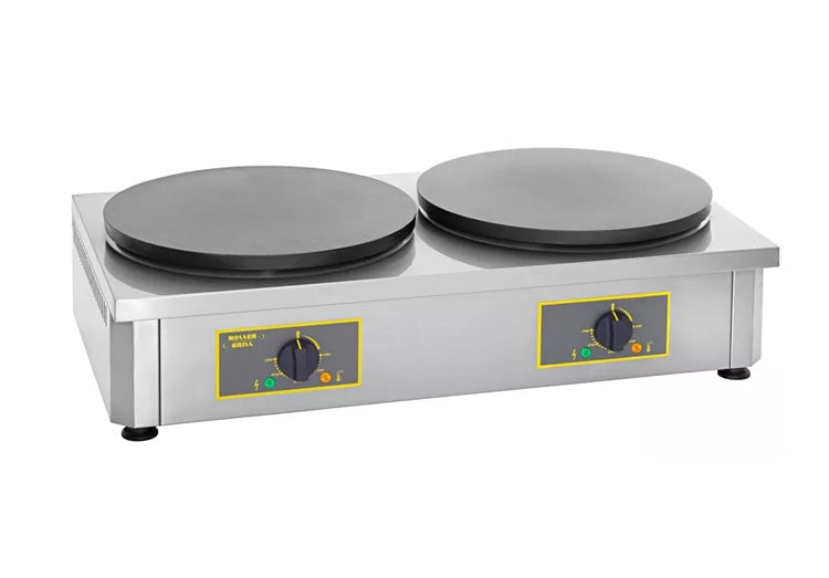 Double Electric Crepe Maker, 2x Ø350 mm, 6 kW