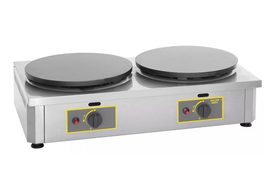 Double Gas Crêpe Maker, 2x Ø350 mm, Cast Iron