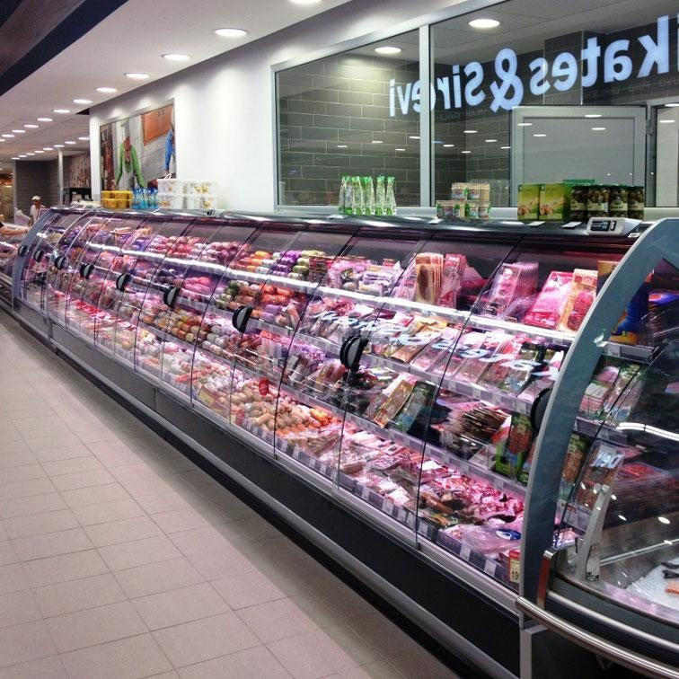 Semi-Vertical Refrigerated Display Cabinet, Remote