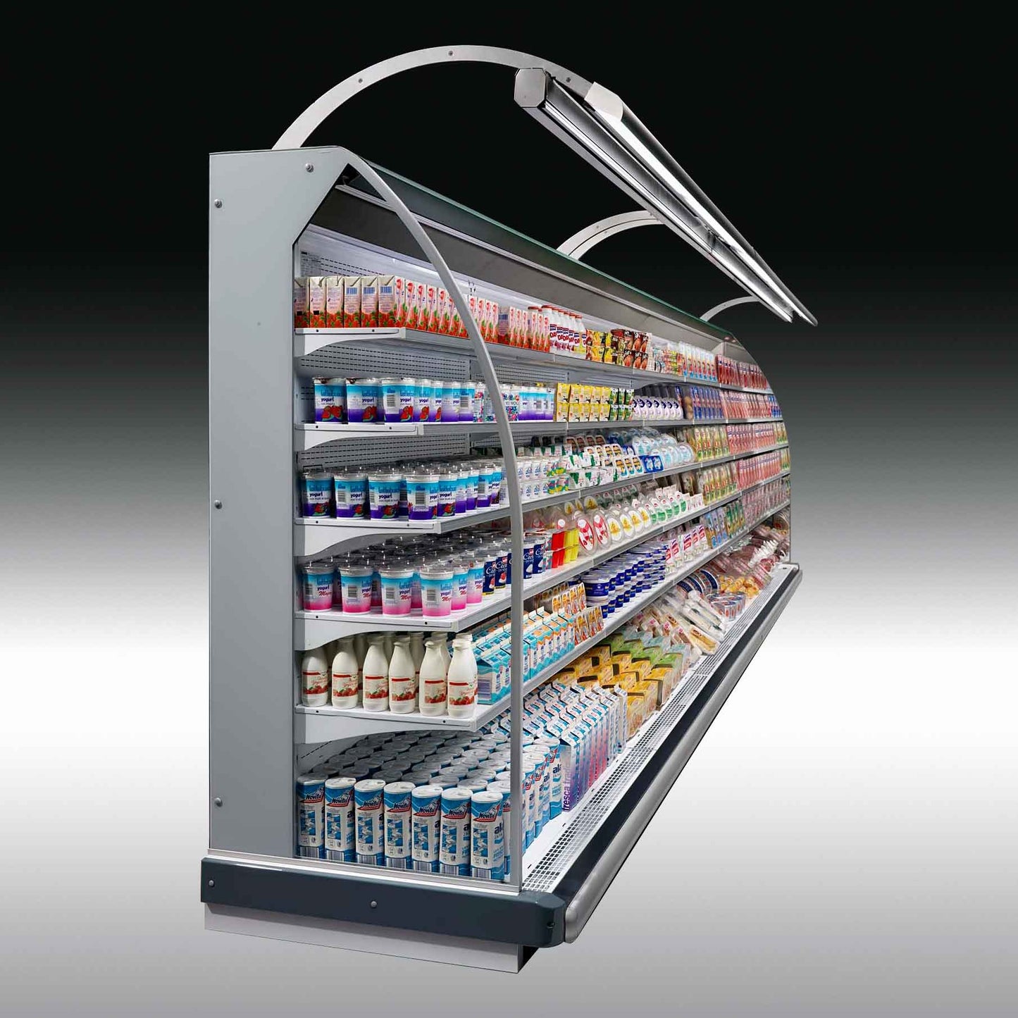 Open Semi-Vertical Refrigerated Display, Remote