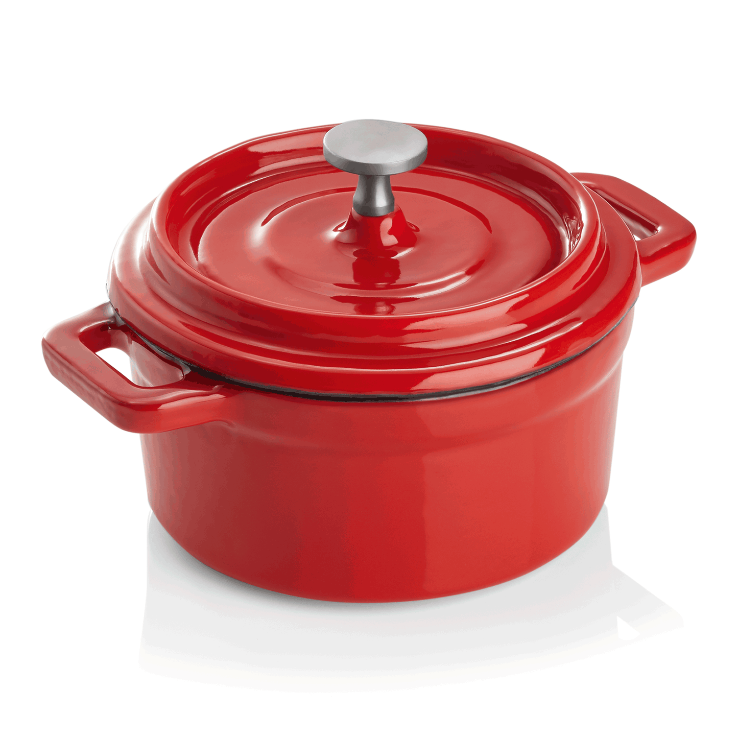 Was Enameled Cast Iron Cocotte, Red, Ø100 mm