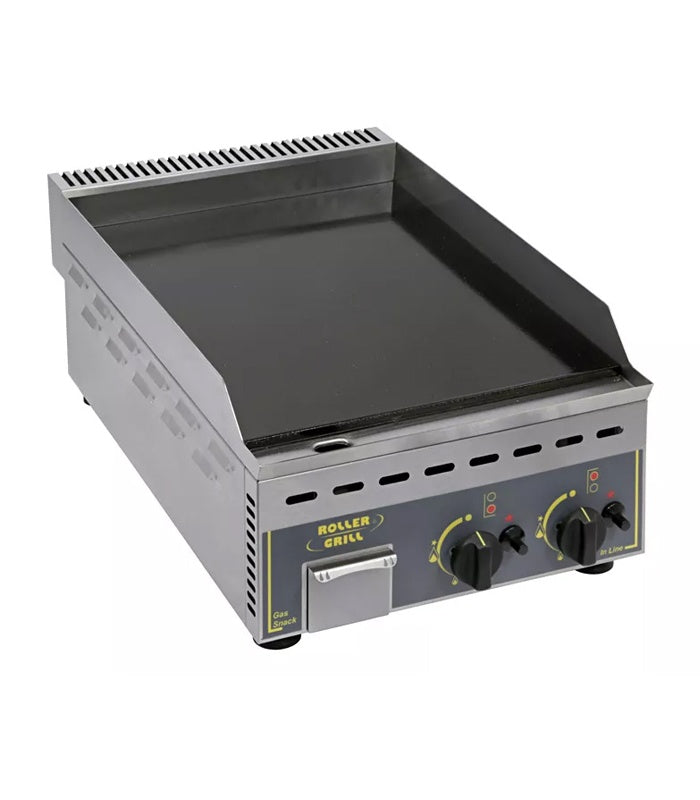 Gas Griddle Plate, Smooth, 6.4 kW, 400×700 mm
