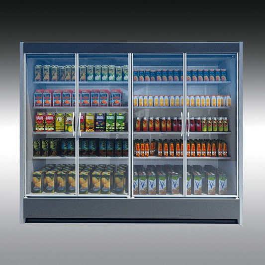 Vertical Glass-Door Refrigerated Cabinet, Remote