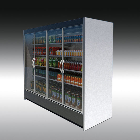 Vertical Glass-Door Refrigerated Cabinet, Remote