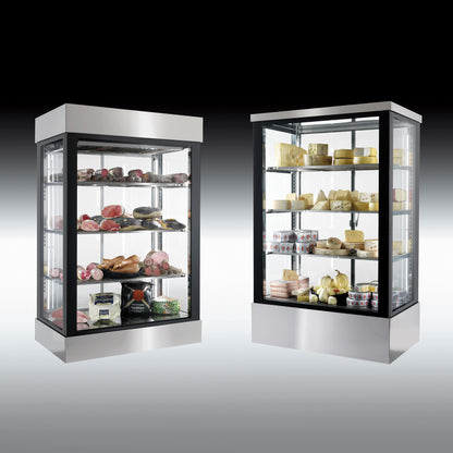 Malaga Vertical Glass-Door Display Cabinet, -1/+4°C