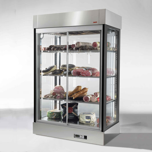 Malaga Vertical Glass-Door Display Cabinet, -1/+4°C