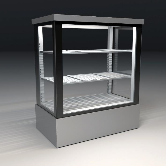 Malaga Vertical Glass-Door Display Cabinet, -1/+4°C