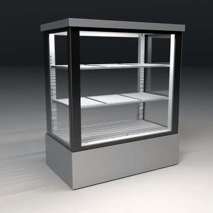 Malaga Vertical Glass-Door Display Cabinet, -1/+4°C