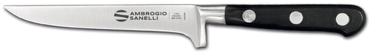 Boning Knife, Curved Blade, 13 cm, Black Handle