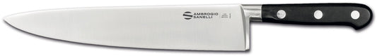 Chef Knife, 25 cm, Full Tang, Black Handle