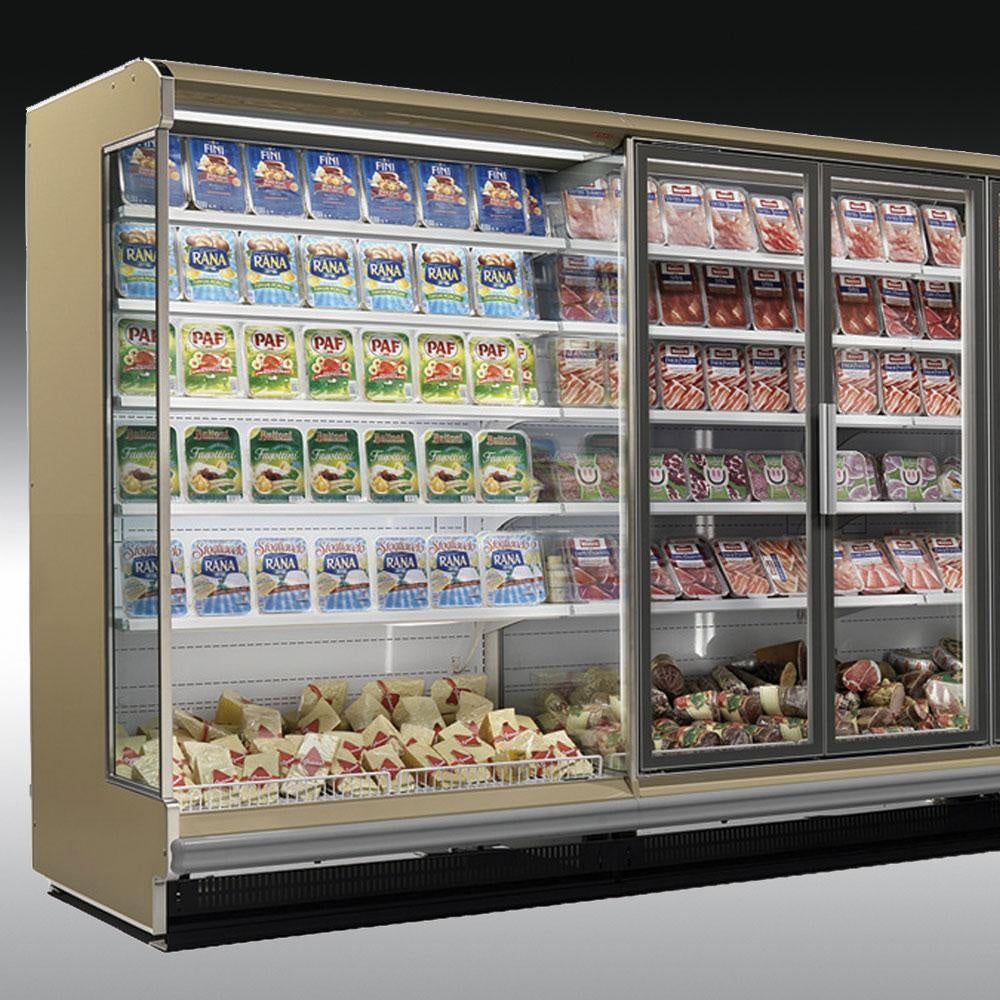Vertical Glass-Door Refrigerated Cabinet, Remote