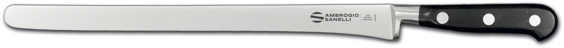 Narrow Ham Slicer Knife, 29 cm, Black Handle