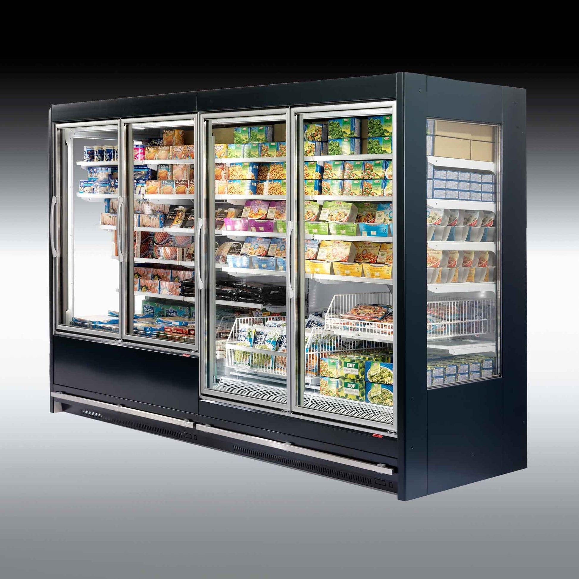 Wengen P Vertical Freezer Cabinet, Remote, -18°C
