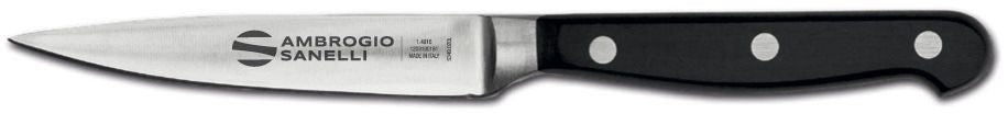 Forged Paring Knife, 11 cm Blade, Black Handle