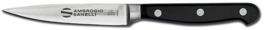 Forged Paring Knife, 11 cm Blade, Black Handle