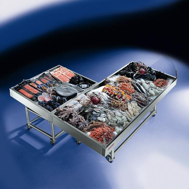Fish Serve-Over Counter, 0/+2°C, AISI 316