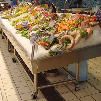Fish Serve-Over Counter, 0/+2°C, AISI 316
