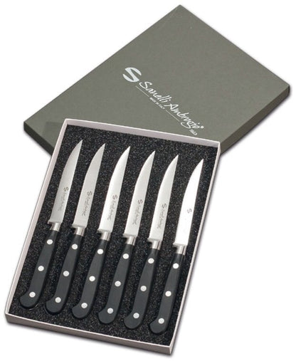 Serrated Steak Knife Set, 6 Pcs, Gift Box