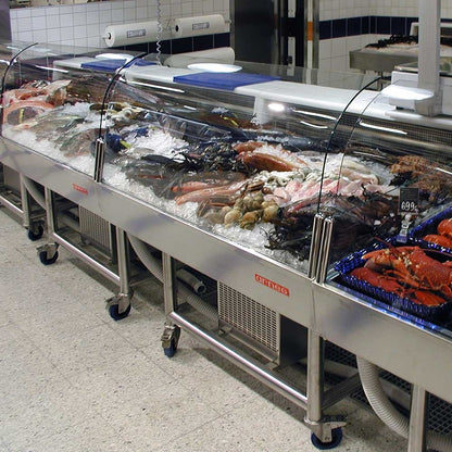Fish Serve-Over Counter, 0/+2°C, AISI 316