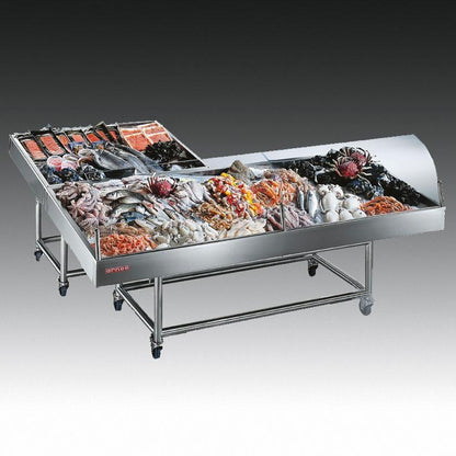 Fish Serve-Over Counter, 0/+2°C, AISI 316