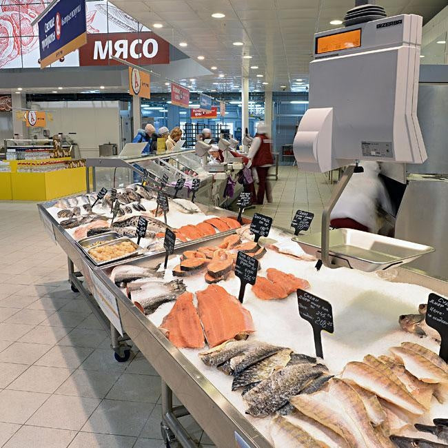 Fish Serve-Over Counter, 0/+2°C, AISI 316