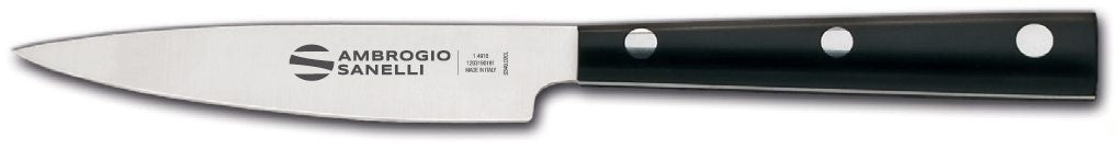 Paring Knife, 10 cm, Black Non-Slip Handle