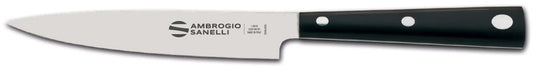 Narrow Boning Knife, 12 cm, Black Handle