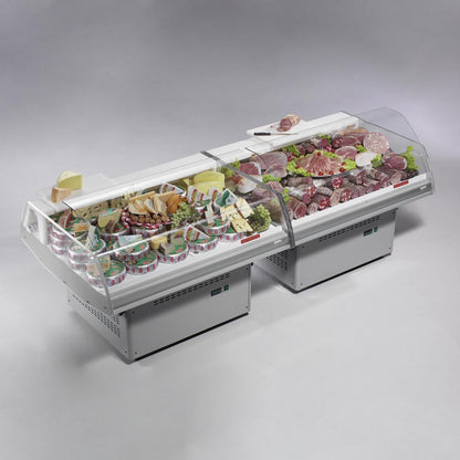 Roubaix Open Refrigerated Island Display