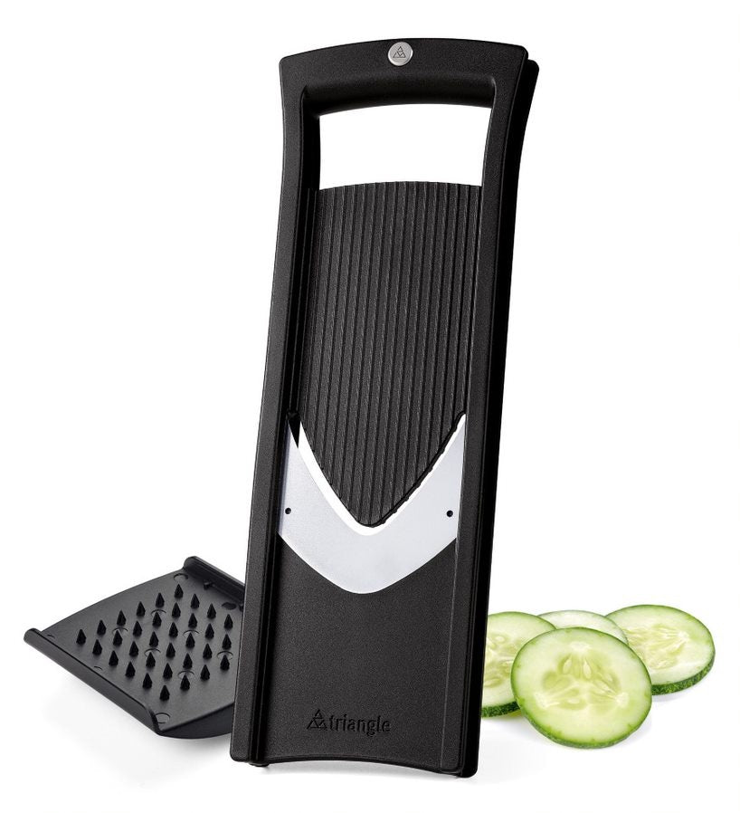 Vegetable Slicer with Holder, 2 mm, Stainless Steel