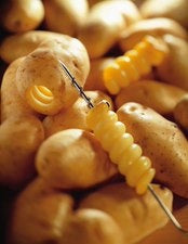 Spiral Potato Cutter, Manual, Stainless Steel Blade